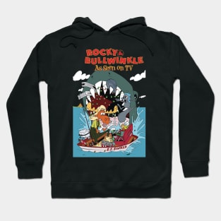 Rocky and bullwinkle Vintage Hoodie